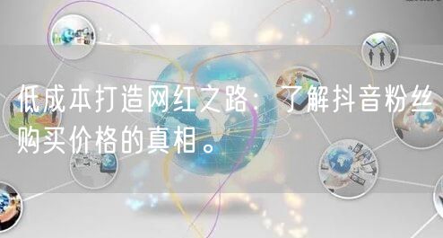 低成本打造网红之路：了解抖音粉丝购买价格的真相。