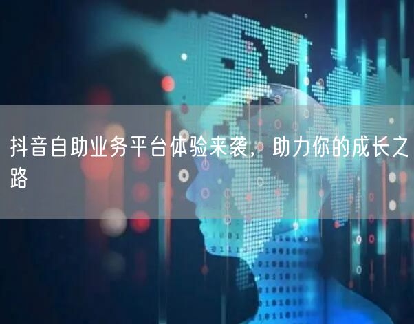 抖音自助业务平台体验来袭，助力你的成长之路