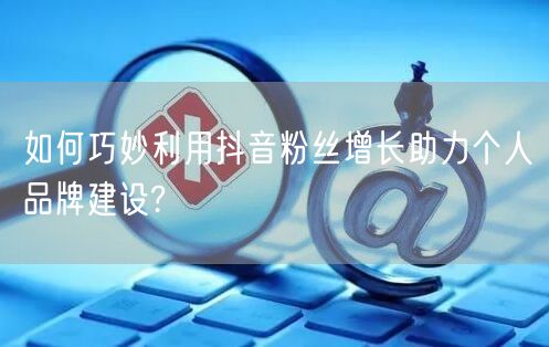 如何巧妙利用抖音粉丝增长助力个人品牌建设?