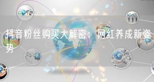 抖音粉丝购买大解密：网红养成新姿势