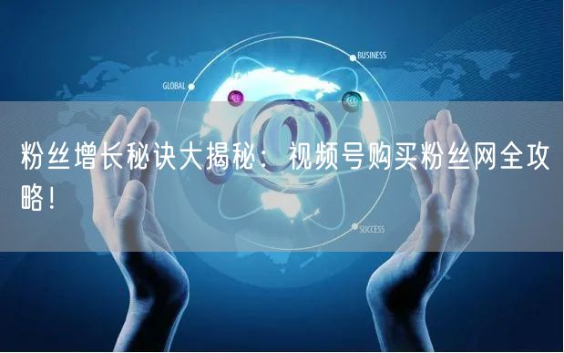 粉丝增长秘诀大揭秘:视频号购买粉丝网全攻略!